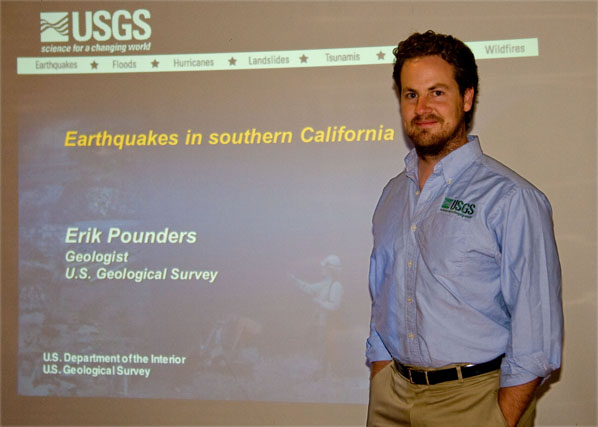 Erik Pounders of the USGS